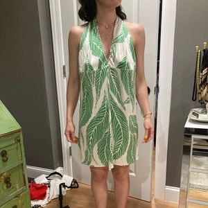 Mara Hoffman Banana Leaf Halter Dress, Size S